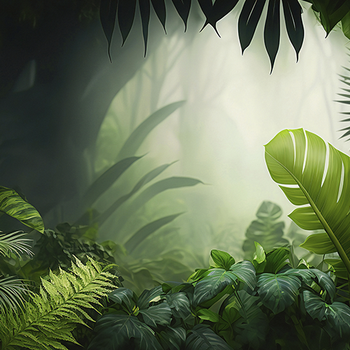 Adesivo Papel de Parede - Folhagem Floresta